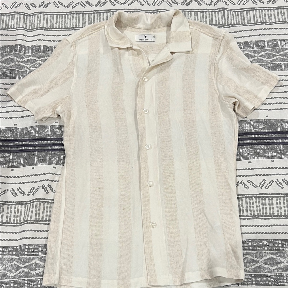 Woman’s Cream Striped Shirt